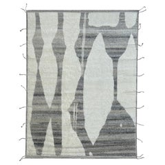 Tappeto fatto a mano in stile marocchino moderno 8x10 Ft. 100% Lana. Opzioni personalizzate disponibili
