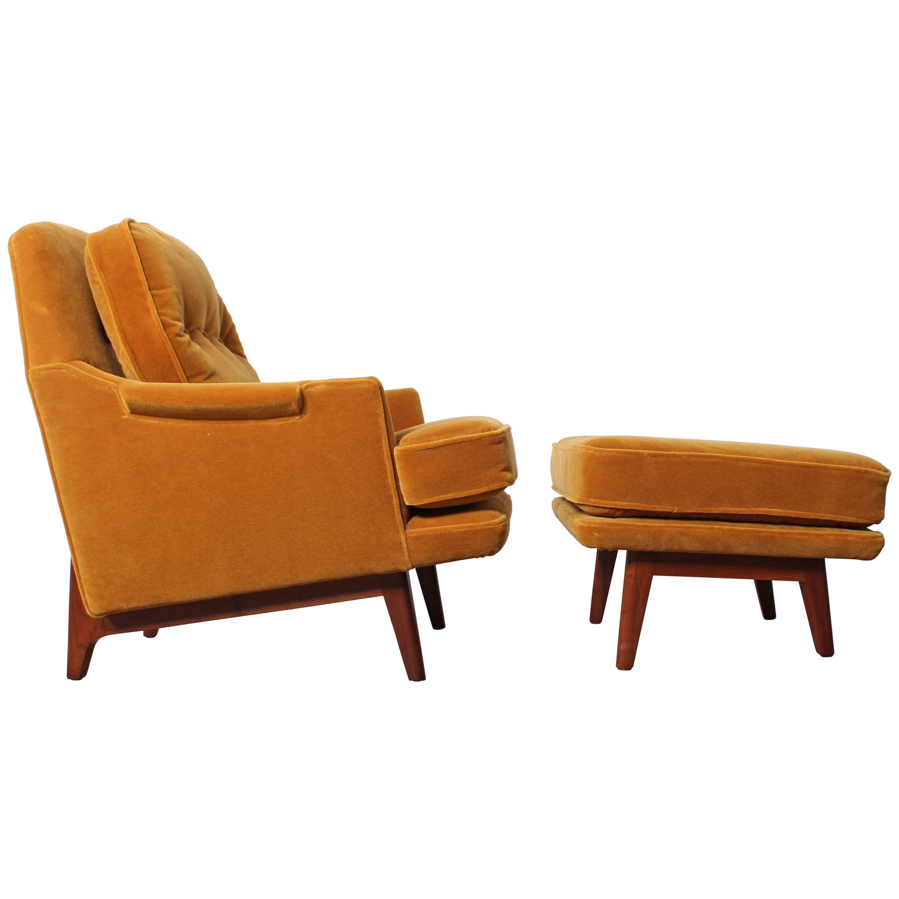 Lounge Chair and Ottoman by Dunbar