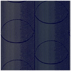 Art Deco Inspired Blue & Grey Wallpaper: Net Midnight Blue