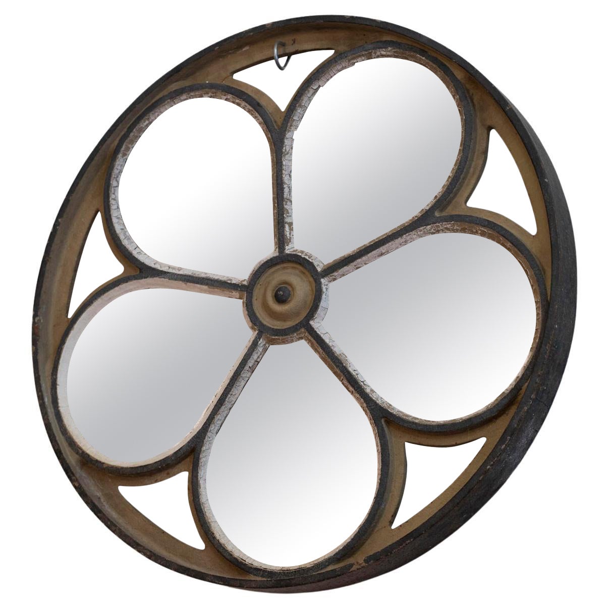 Large Rose Window of the Baltard Pavilion, Transformed into a Mirror, Cast Iron. im Angebot