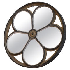 Large Rose Window of the Baltard Pavilion, Transformed into a Mirror, Cast Iron.