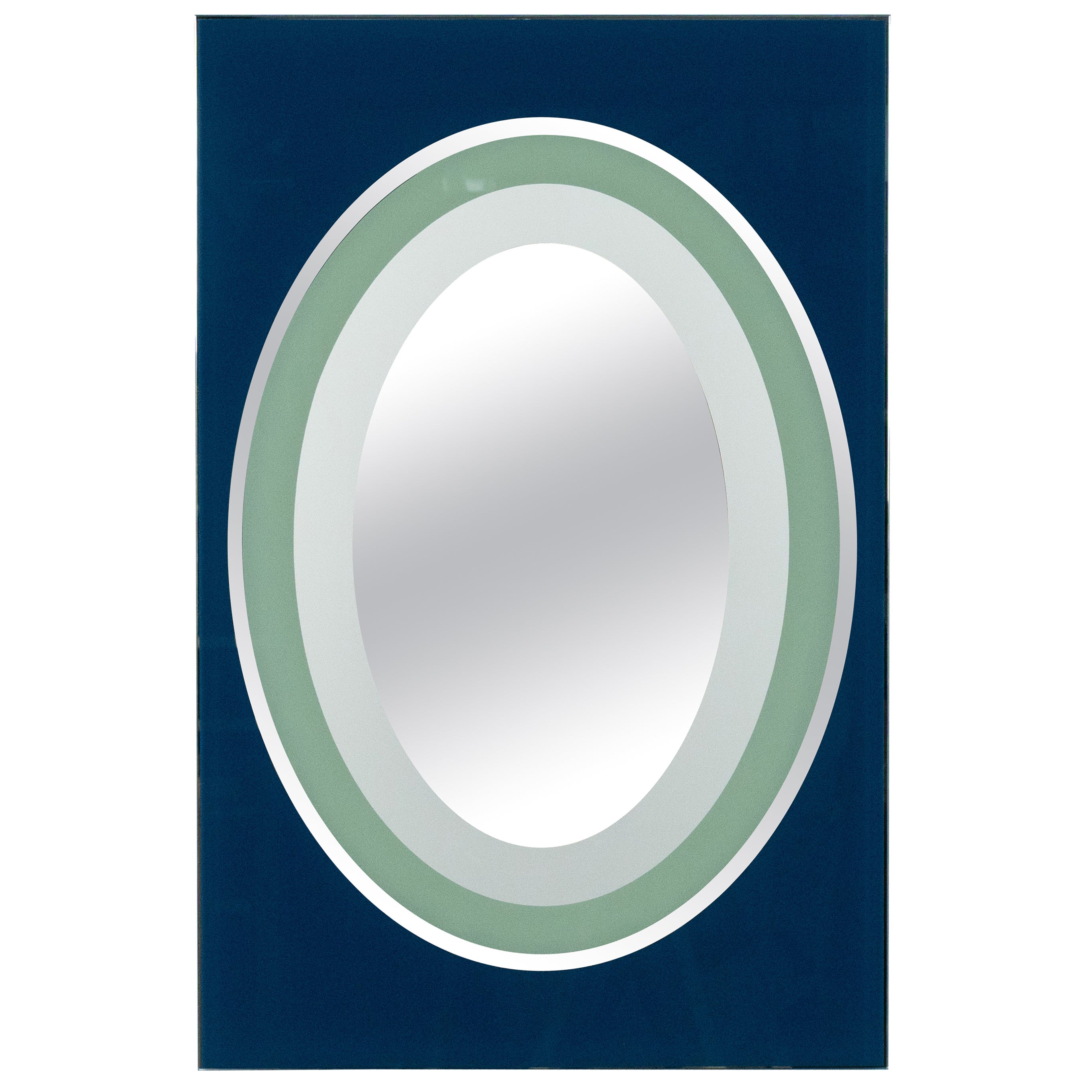 Rectangular Wall Mirror by Sottsass Associati for Egizia, Italy 1980s