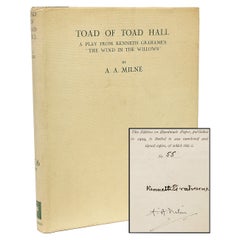 A. MILNE. Toad Of Toad Hall. 1929 - FIRST DELUXE EDITION - VERKAUFT