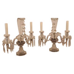 Pareja de candelabros de Murano