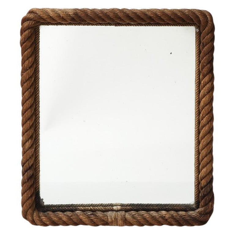 Rope et verre miroir d'Adrien Audoux et Frida Minet, France, vers 1960 en vente