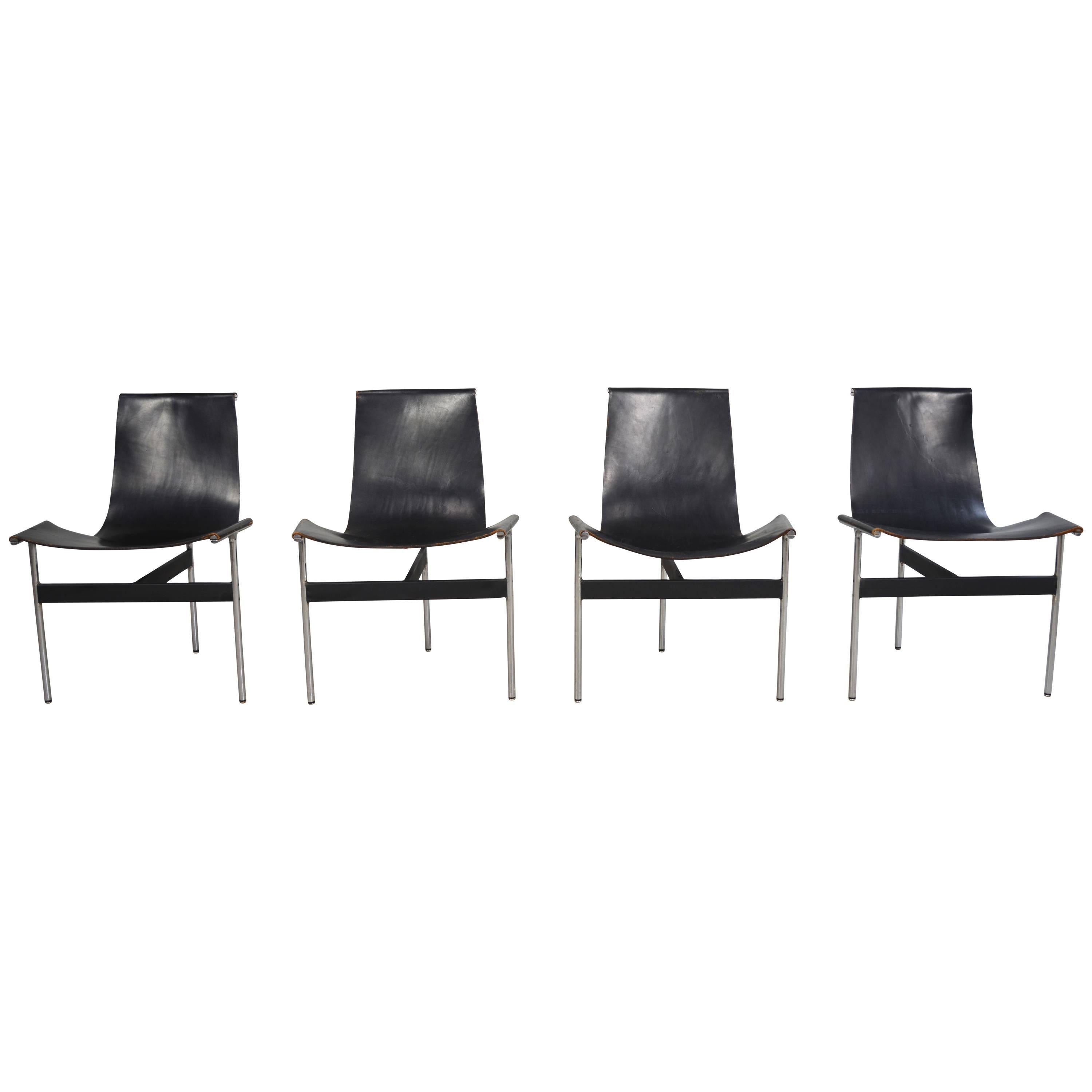 Set of Four "T" Chairs by Katavolos, Littell and Kelly