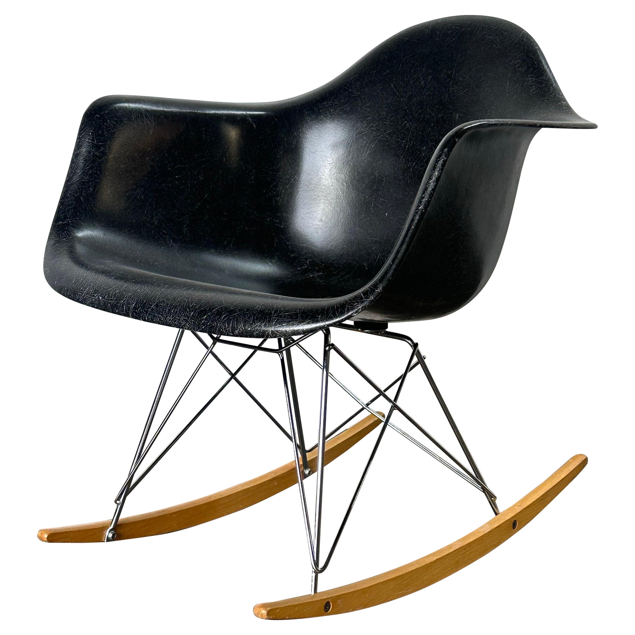 Restored Herman Miller Eames Fiberglass Rocking Chair