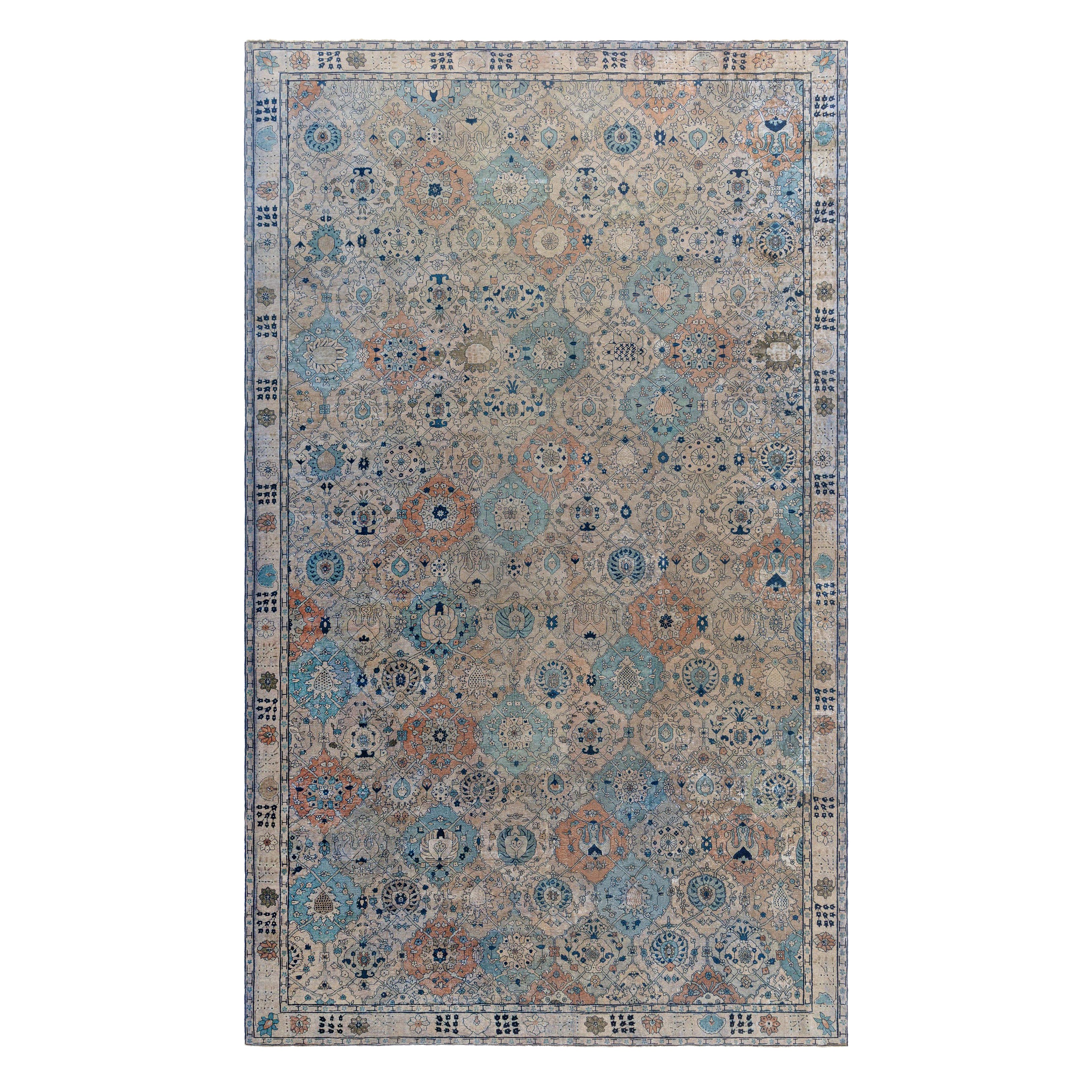 Doris Leslie Blau Antique Indian Rug For Sale