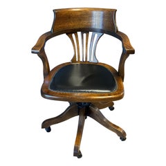 Oak desk chair