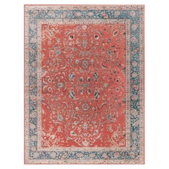Doris Leslie Blau Antique Persian Sultanabad Red Handmade Wool Rug