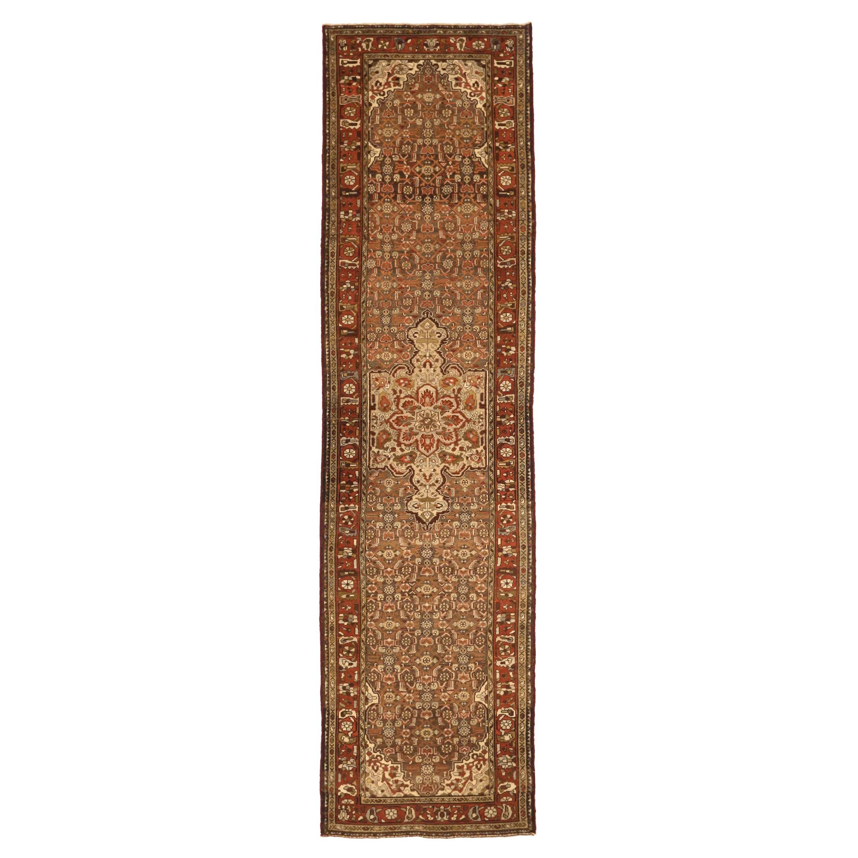 Alfombra Persa Shahsavan - Lana Marrón Marfil Rojo - 75953
