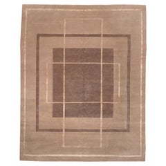 Tappeti India Abadeh - Lana Marrone Avorio Taupe - 88036