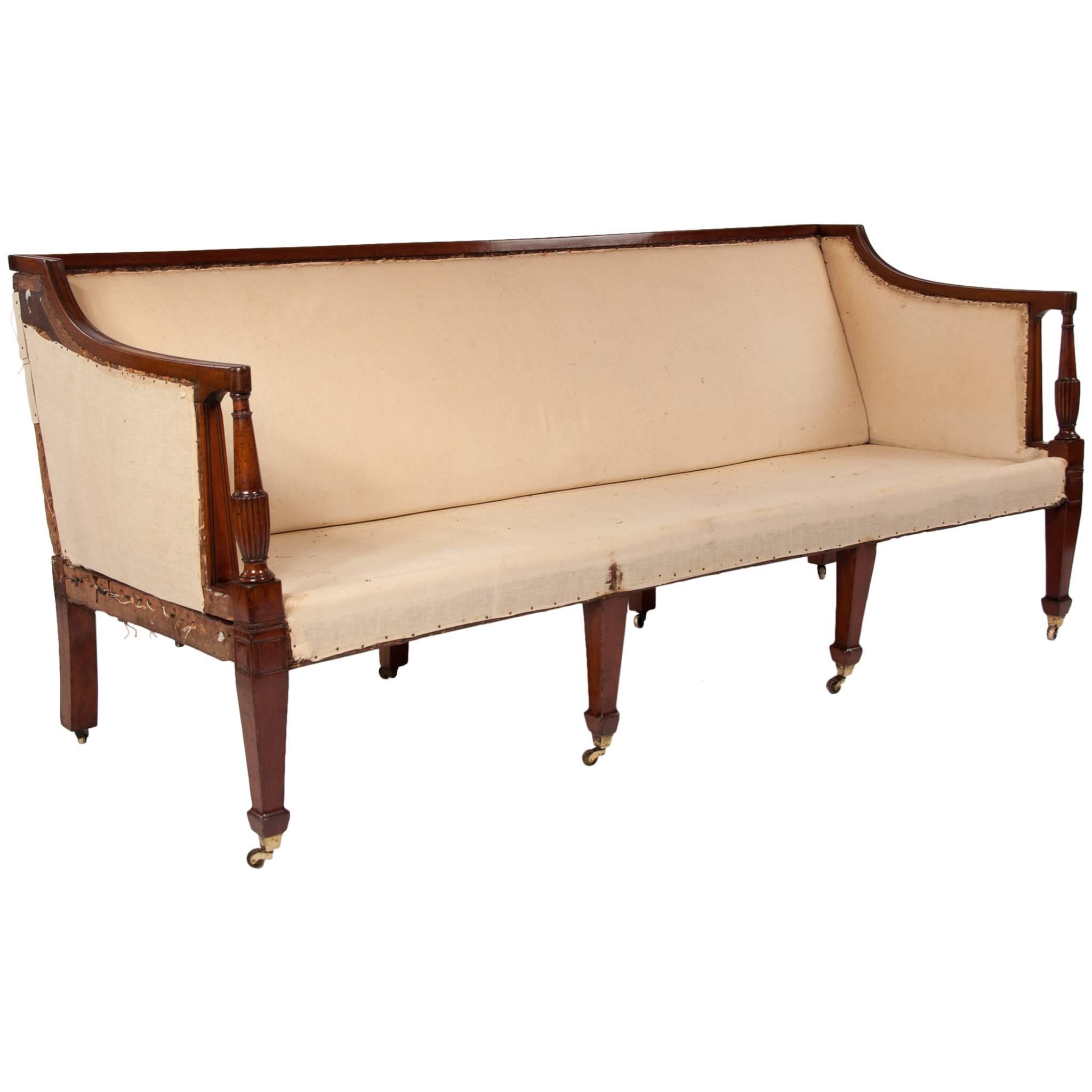 Quality Eight Leg Regency Three-Seat Settee