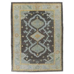 Tappeti Afghanistan Rose Collection - Lana Blu Marrone - 90830