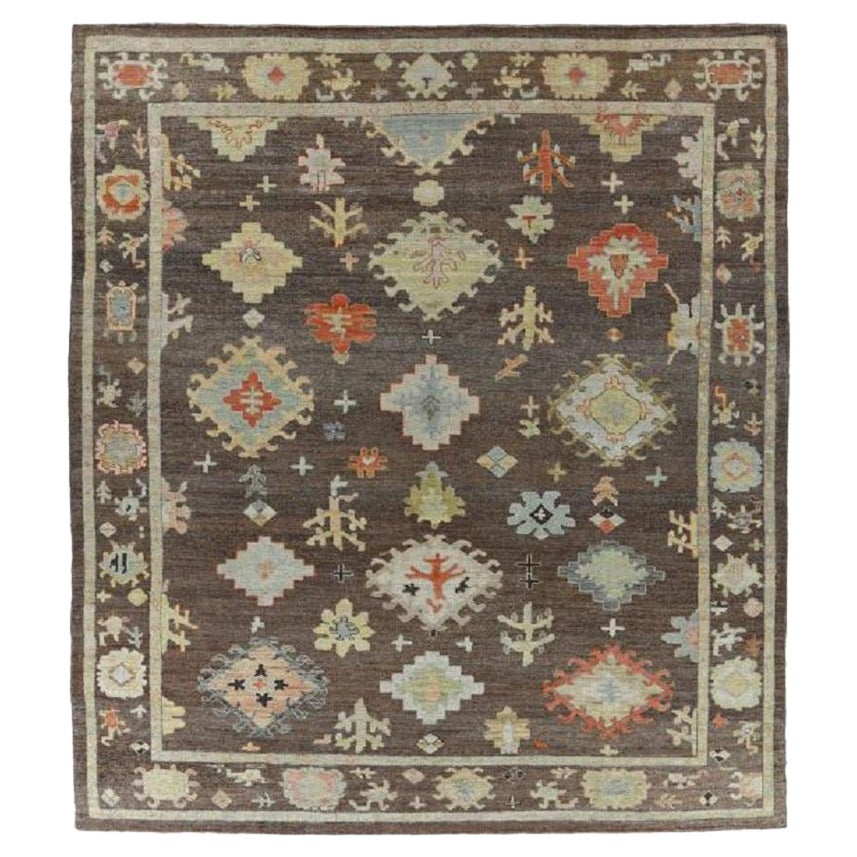 Afghanistan Rose Kollektion Teppiche - Wolle Braun Elfenbein Rot - 90838
