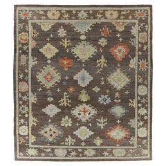 Afghanistan Rose Kollektion Teppiche - Wolle Braun Elfenbein Rot - 90838