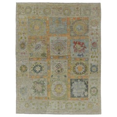 Tappeti Afghanistan Rose Collection - Lana Verde Avorio - 90843
