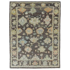 Tappeti Afghanistan Rose Collection - Lana Marrone Avorio Rosa - 90844
