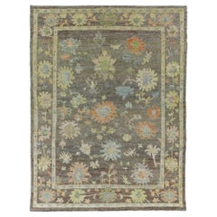 Tappeti Afghanistan Rose Collection - Lana Blu Marrone Rosa - 90847