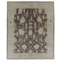 Afghanistan Rose Collection Area Rugs - Wolle Blau Braun Rosa - 90849