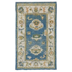 Tappeto Afghanistan Rose Collection'S - Lana Blu Verde Avorio - 90894
