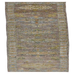 Tappeto Afghanistan Rose Collection - Lana Blu Marrone - 90923
