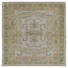Tappeto Afghanistan Rose Collection'S - Lana Verde Avorio Rosa - 90948