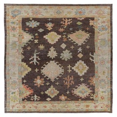 Tappeti Afghanistan Rose Collection - Lana Marrone Avorio Rosa - 90964