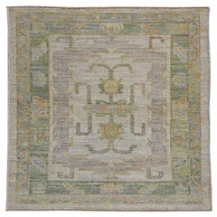 Afghanistan Rose Kollektion Kleiner Teppich - Wolle Elfenbeinfarbener Revers - 90949