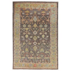 Tappeti Afghanistan Rose Collection - Lana Marrone Verde - 90989