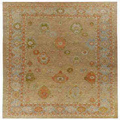 Tappeto Afghanistan Serapi - Lana Blu Verde Avorio Rosso - 90996