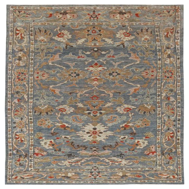 Afghanistan Sultanabad Area Rugs - Wolle Blau Braun Elfenbein - 90985