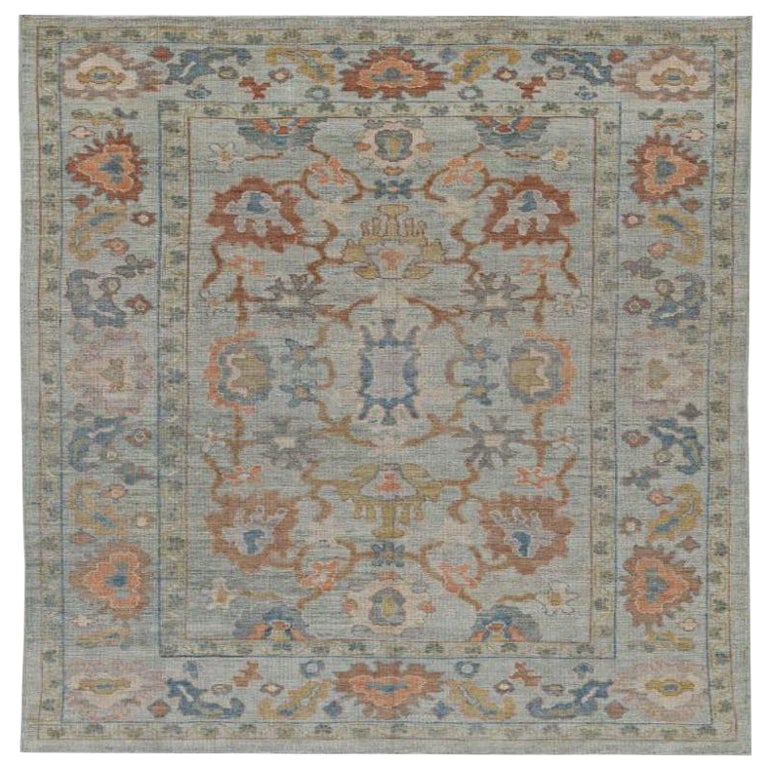 Afghanistan Rose Collection Area Rugs - Wolle Blau Braun Rosa - 90987
