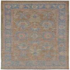Tappeti Afghanistan Rose Collection - Lana Blu Verde Rosa - 91020