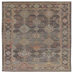 Tappeti Afghanistan Rose Collection - Lana Marrone Avorio - 91011