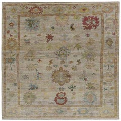 Tappeti Afghanistan Rose Collection - Lana Verde Avorio Rosso - 91014