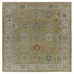 Tappeti Afghanistan Rose Collection - Lana Blu Verde Avorio - 91061