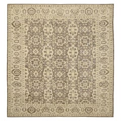 Afganistán Tabriz Alfombras - Lana Marrón Diseño Marfil - 92045