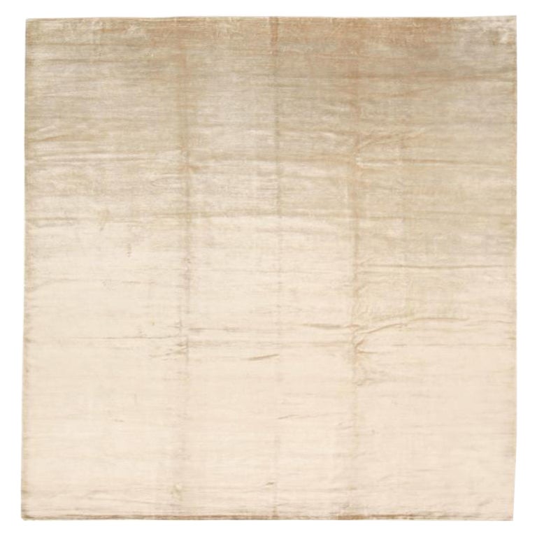Moderne Afghanistan-Teppiche aus Wolle – elfenbeinfarbenes Design – 92059