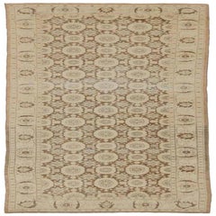 Tapis de course Afghanistan Tabriz - Laine Brown Design/One - 92062