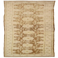 Tapis de course Afghanistan Tabriz - Laine Brown Design/One - 92054