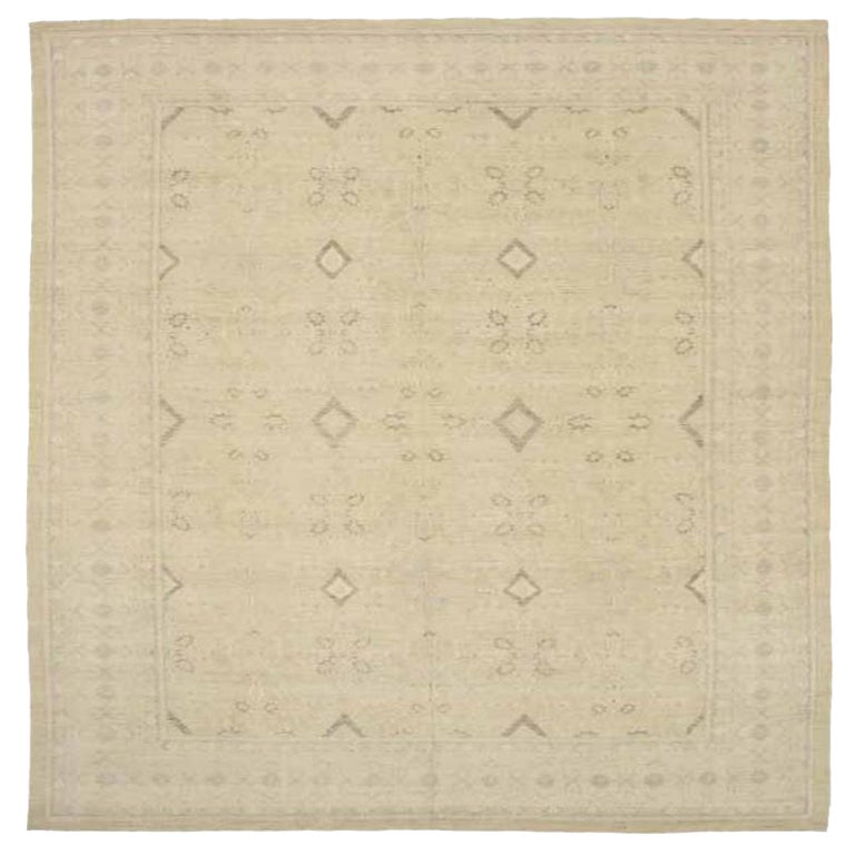 Afghanistan Tabriz Area Rugs - Wolle Brown Elfenbein Gelb Design - 92075