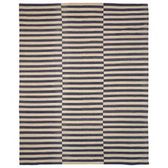 Alfombras Kilim Afganistán - Lana Marrón Diseño Marfil - 92100