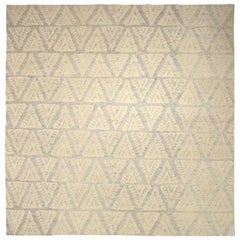 India Comfort Kollektion Over Size Teppich - Wolle Braun Elfenbein - 92144