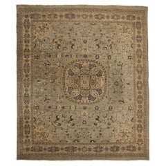 Tapis Persan Sultanabad Over Size - Laine Brown Ivoire Taupe - 92565