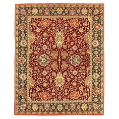 Tapis d'Afghanistan Agra - Motif rouge ivoire en laine - 92633