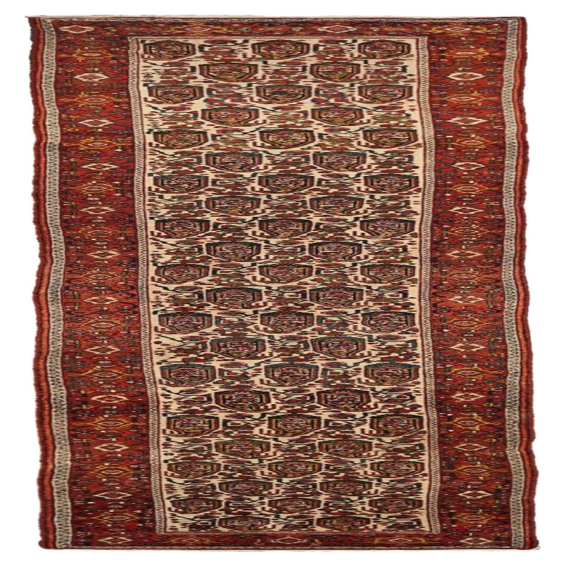 Tappeto Persiano Malayer - Lana Avorio Rosso - 92621