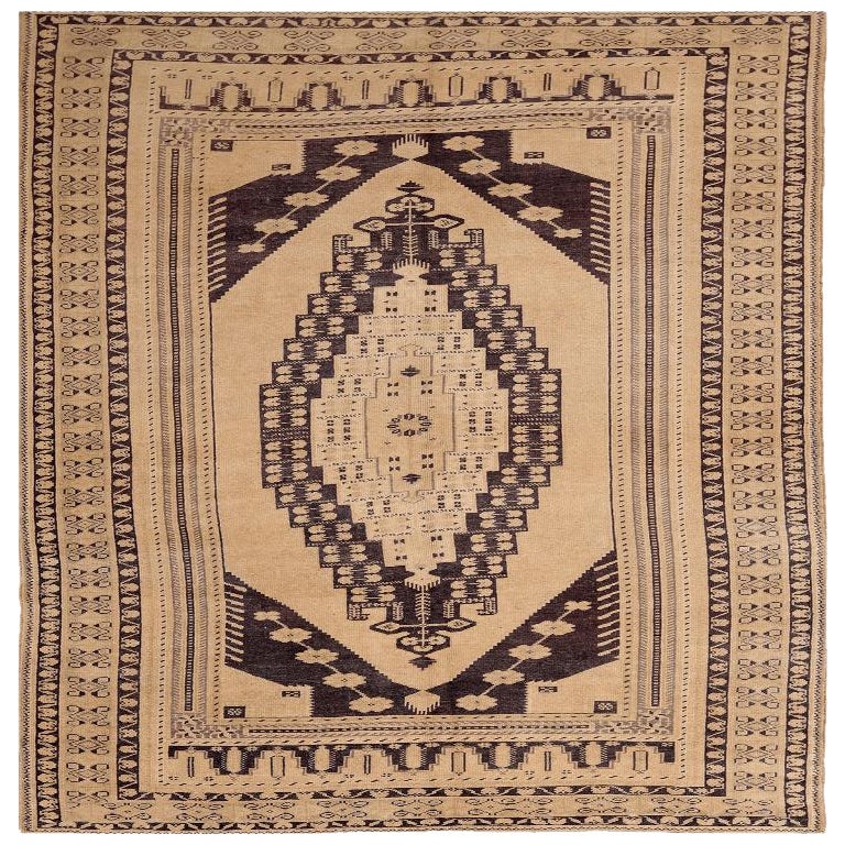 Türkei Anatoly Small Teppich - Wolle Braun Elfenbein Design - 92977