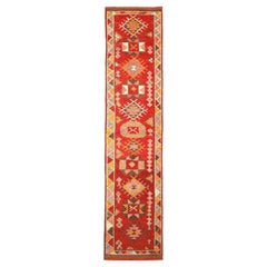 Afghanistan Anatoly-Läufer - Wolle Rot Design - 93513