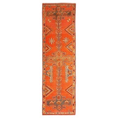 Afghanistan Anatoly-Läufer - Wolle Orange Design - 93505